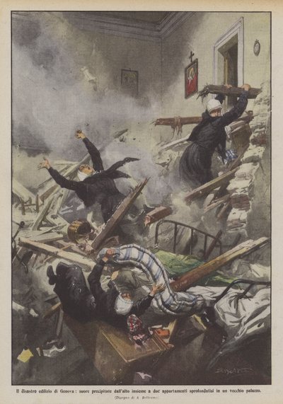 Byggekatastrofen i Genova, nonner falt ovenfra sammen med to leiligheter? av Achille Beltrame