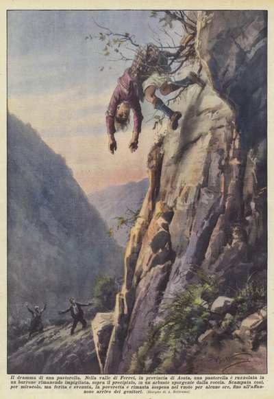Dramaet til en gjeterinne av Achille Beltrame