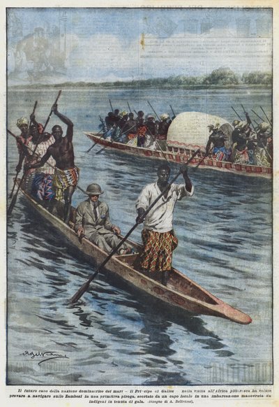 Den fremtidige lederen for den regjerende nasjonen av havet, prinsen av Wales, på sitt besøk i Afrika? av Achille Beltrame