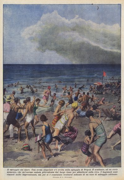 Mirage på havet av Achille Beltrame