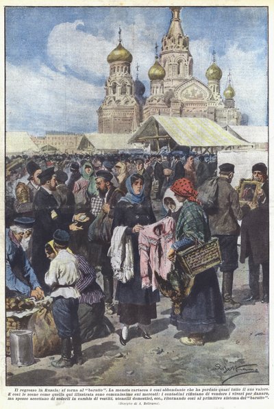 Regresjonen i Russland går vi tilbake til byttehandel av Achille Beltrame