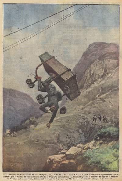 Ordføreren i S Giovanni Bianco (Bergamo) ing av Achille Beltrame