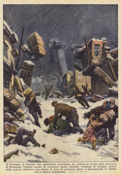 Jordskjelvet i Tyrkia av Achille Beltrame