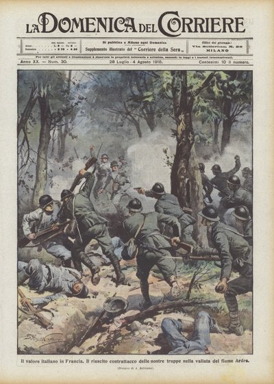 Den italienske verdien i Frankrike av Achille Beltrame