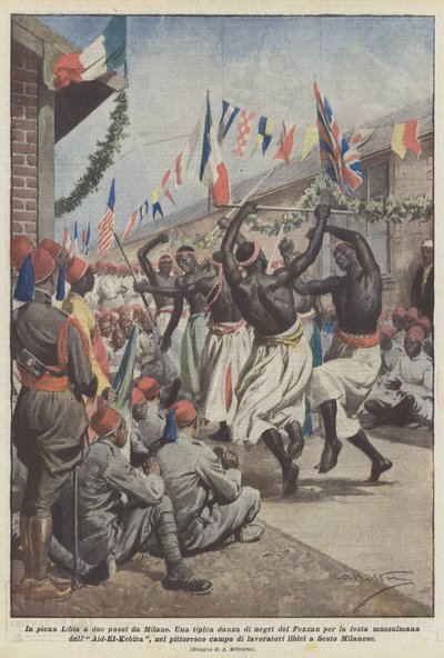 Midt i Libya, et steinkast fra Milano av Achille Beltrame