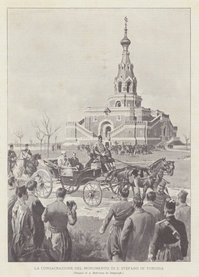 Innvielsen av monumentet til St Stephen i Tyrkia av Achille Beltrame