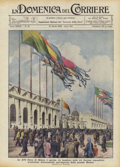 XVI Fiera di Milano er åpen av Achille Beltrame