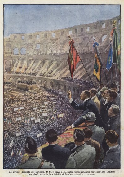 Den store samlingen i Colosseum av Achille Beltrame