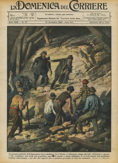 Det store galleriet i de toskansk-emiliske appenninene, mellom Setta og Bisenzio, atten langt? av Achille Beltrame