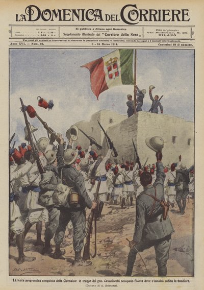 Den sakte progressive erobringen av Cyrenaica, hvor okkuperer troppene til gen Cavaciocchi Slonta? av Achille Beltrame