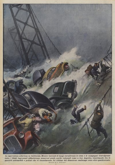 Den skremmende flommen i California av Achille Beltrame