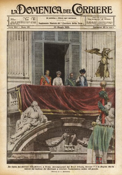 Englands suverene besøk i Roma av Achille Beltrame