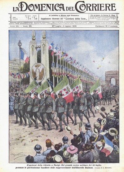 Lapoteose av seieren i Paris av Achille Beltrame