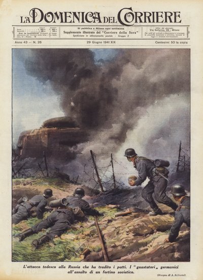 Det tyske angrepet på Russland som har forrådt paktene av Achille Beltrame
