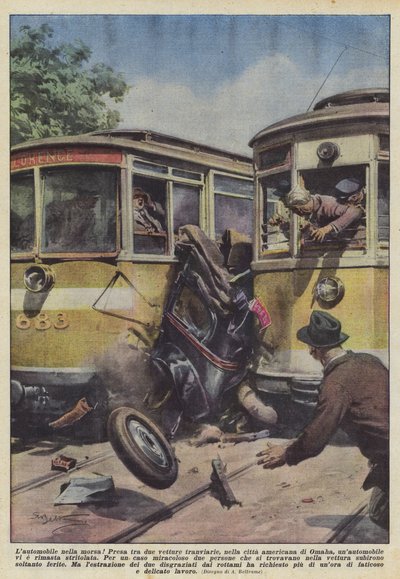 Bilen i grepet! av Achille Beltrame