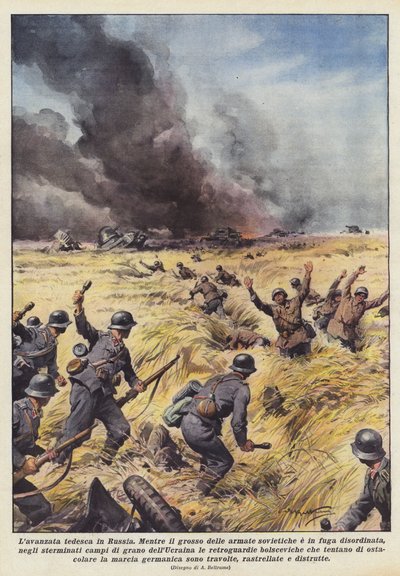 Tyskeren rykker inn i Russland av Achille Beltrame