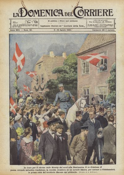 Ferien for returen fra Nordslesvig til Danmark av Achille Beltrame