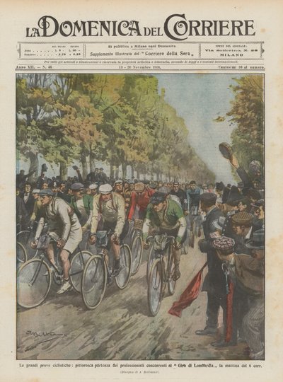 De flotte sykkelprøvene, den pittoreske starten på proffene som konkurrerer i Giroen? av Achille Beltrame