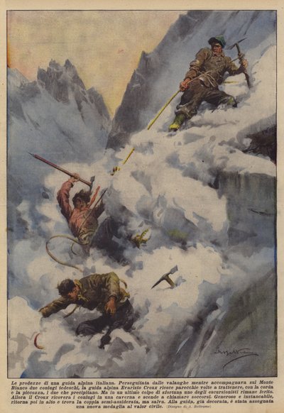 Bragdene til en italiensk fjellguide av Achille Beltrame
