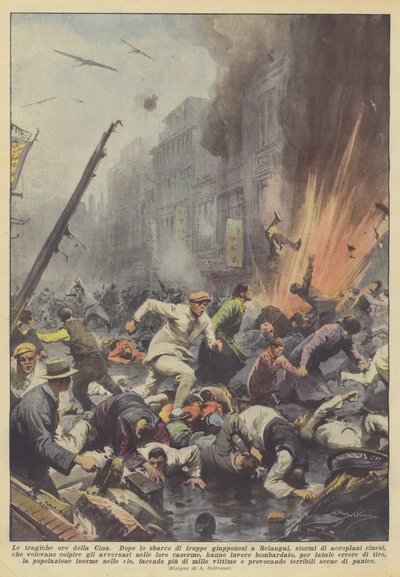 De tragiske timene i Kina av Achille Beltrame