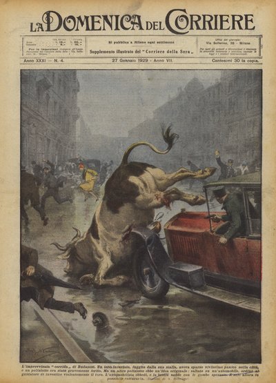 Den improviserte tyrefektingen i Budapest av Achille Beltrame