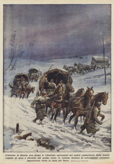 Vinter i Russland stopper ikke de vellykkede operasjonene til våre jagerfly av Achille Beltrame