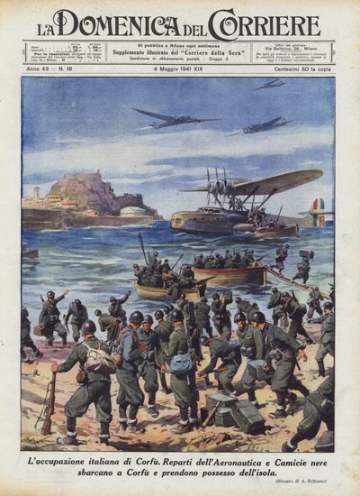 Italiensk okkupasjon av Korfu av Achille Beltrame
