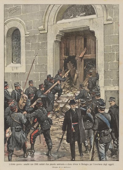 Den siste krigen, angrep med 2000 soldater fra et lite seminar og kirke i Bretagne for? av Achille Beltrame