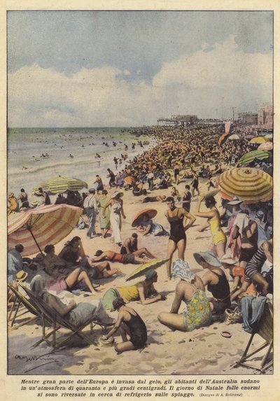 Mens store deler av Europa er frosset, svetter folk i Australia? av Achille Beltrame