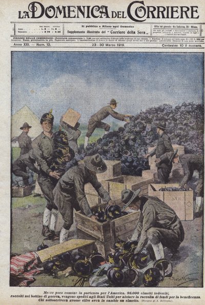 Uvanlig vare som drar til Amerika av Achille Beltrame