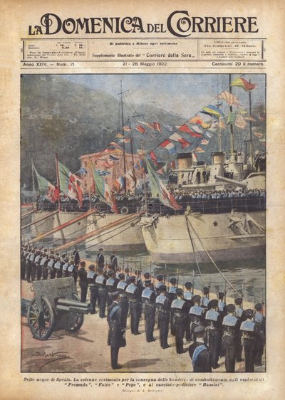 I vannet i La Spezia av Achille Beltrame