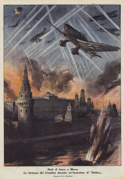 Brannkvelder i Moskva av Achille Beltrame