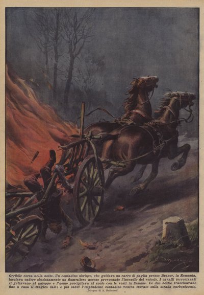 Fryktelig rush om natten av Achille Beltrame
