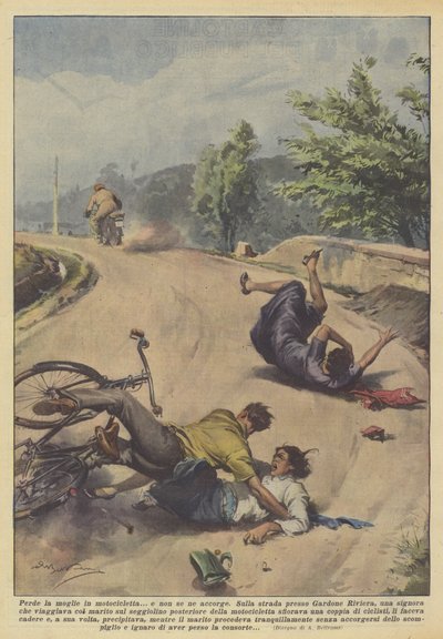Miste kona si på motorsykkel? og merker det ikke av Achille Beltrame