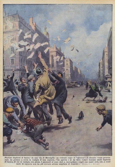 Det regner med sedler! av Achille Beltrame