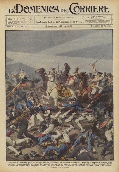 Før anklagen om riddere fra Frederick-tiden begynte for en tysk film? av Achille Beltrame