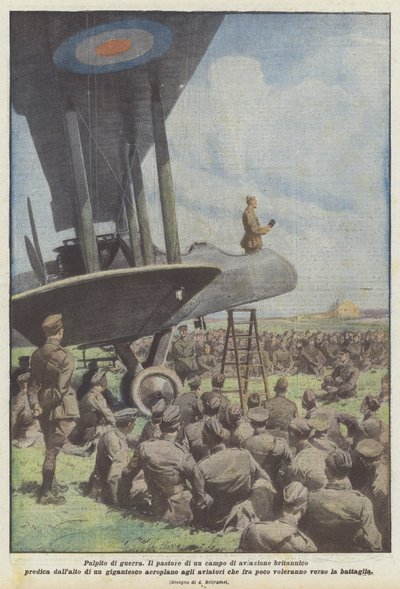 Krigsprekestol av Achille Beltrame