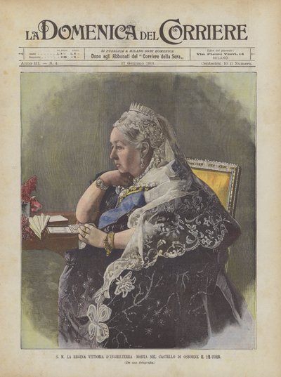 HM Dronning Victoria døde England i Osborne Castle den 22. Corr av Achille Beltrame