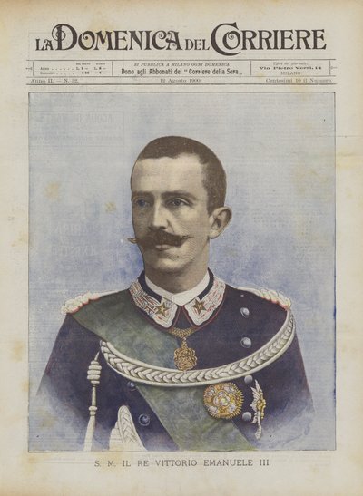 S M Kongen Vittorio Emanuele III av Achille Beltrame