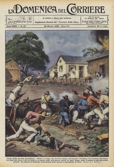 Scener fra det brasilianske opprøret av Achille Beltrame