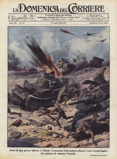 Hver dag scener rundt Tobruk av Achille Beltrame