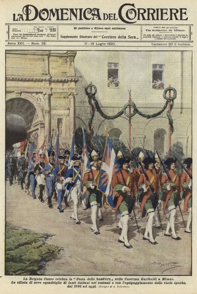 Cueno Brigade feirer flaggfestivalen av Achille Beltrame