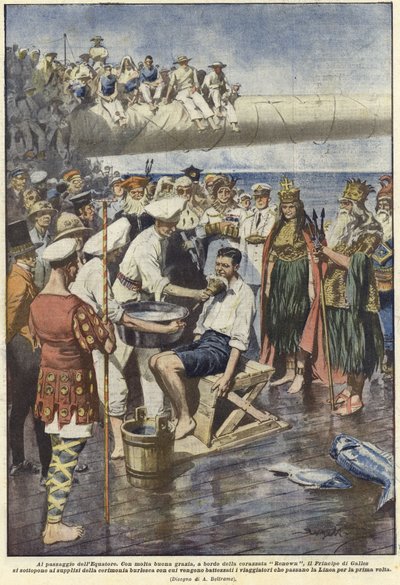 Passasjen av ekvator av Achille Beltrame
