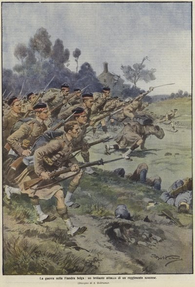 Krigen i Flandern av Achille Beltrame