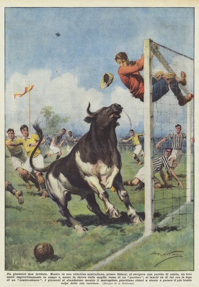 En ubuden spiller av Achille Beltrame