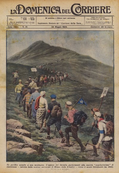 Et fredelig angrep på et fjell av Achille Beltrame