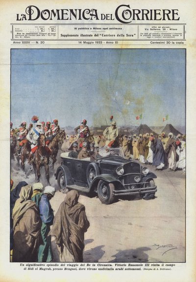 En betydelig episode i kongens reise til Cyrenaica av Achille Beltrame