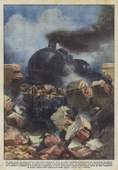 Et tog mot en vegg av Achille Beltrame