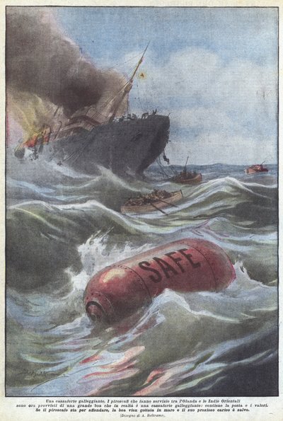 En flytende safe av Achille Beltrame