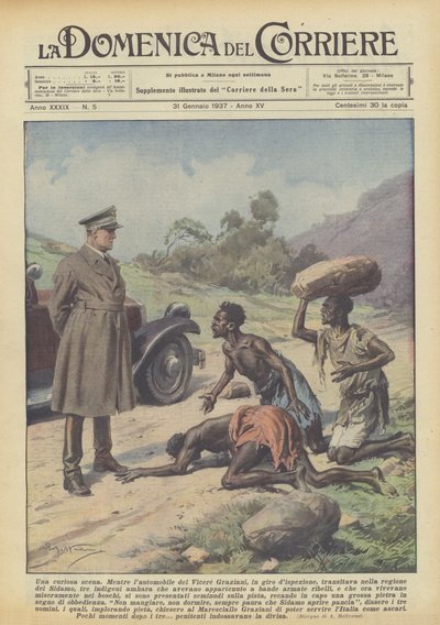 En nysgjerrig scene av Achille Beltrame